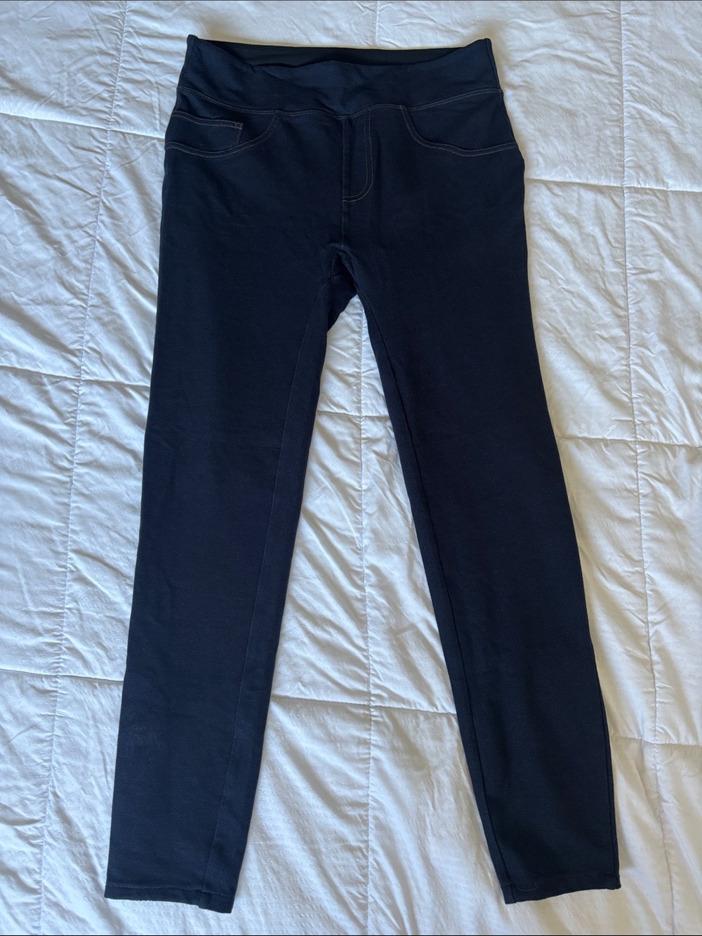 SPANX Blue High-Rise Stretch Jeggings